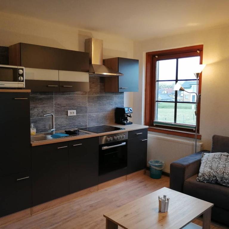 Kuchyň nebo kuchyňský kout v ubytování Parkweg Lodge
