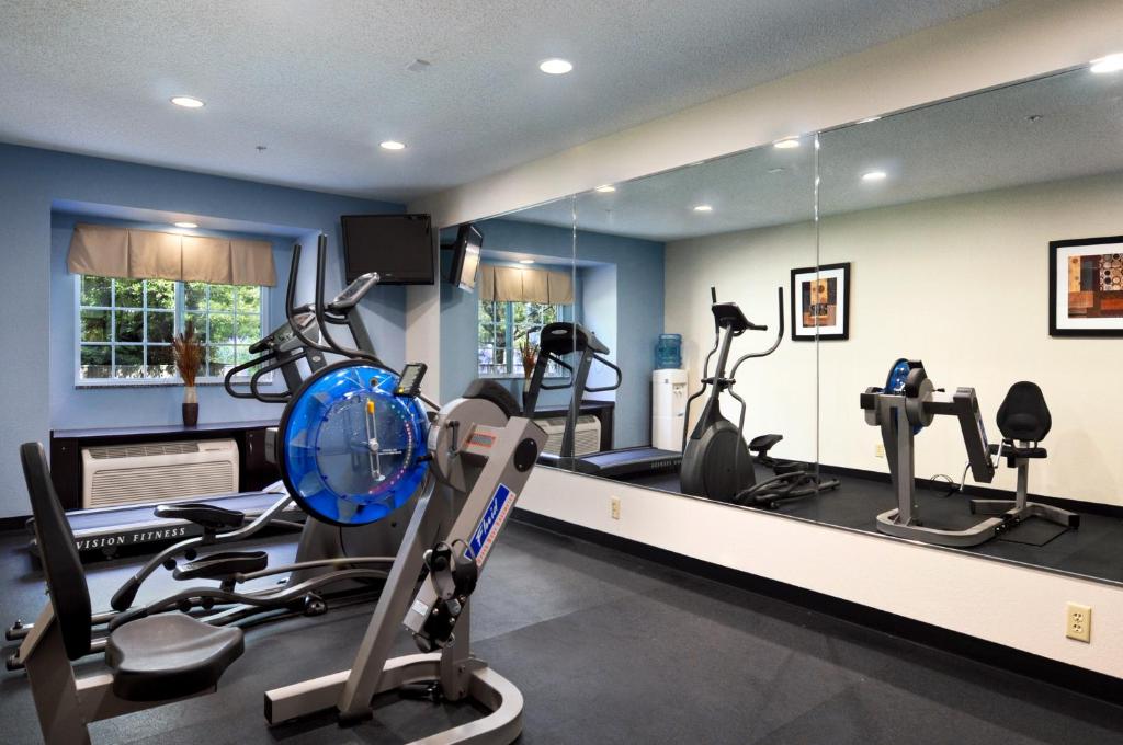 Fitness centrum a/nebo fitness zařízení v ubytování Microtel Inn & Suites Bath