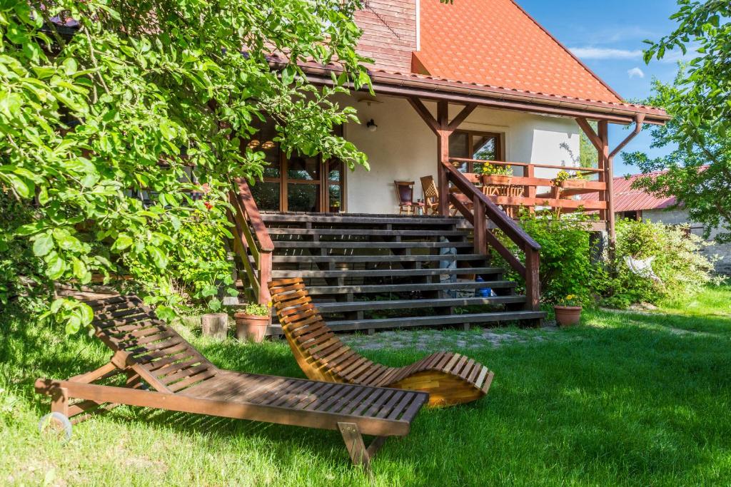 Zahrada ubytování Domki nad Jeziorem