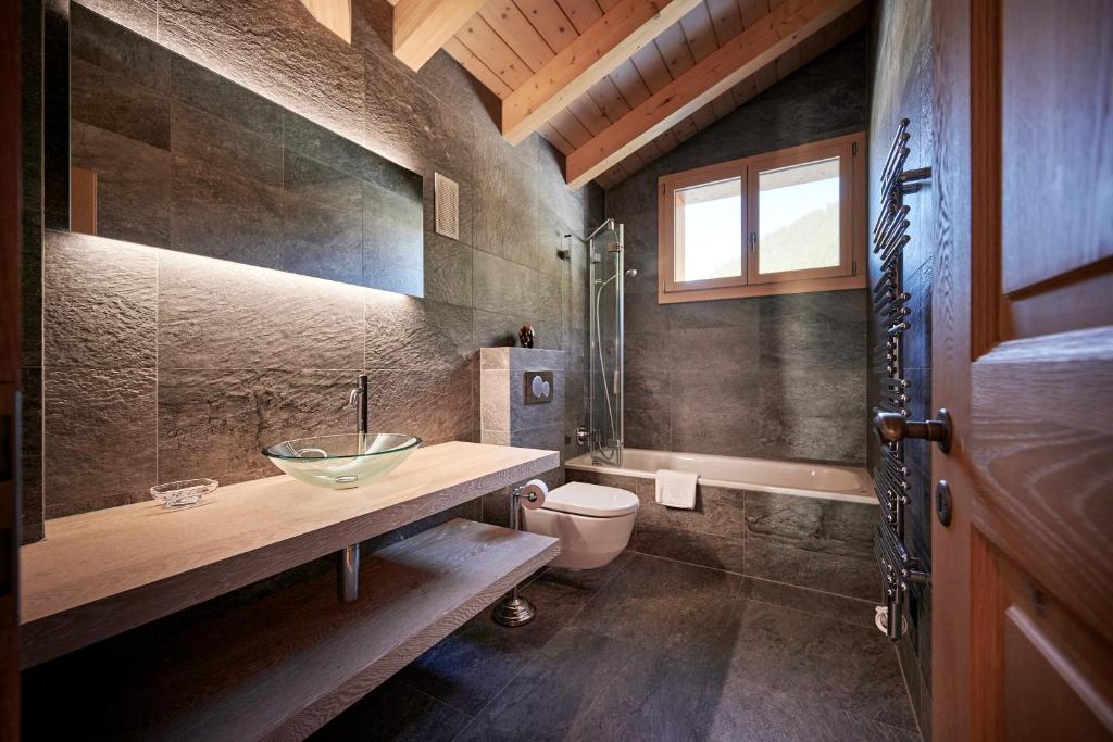 Koupelna v ubytování Chalet Bärgsunna Penthouse