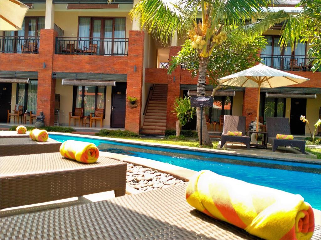 Bazén v ubytování Pondok Massas Ubud nebo v jeho okolí