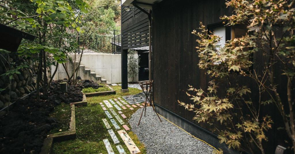 Zahrada ubytování Miyajima Shiro
