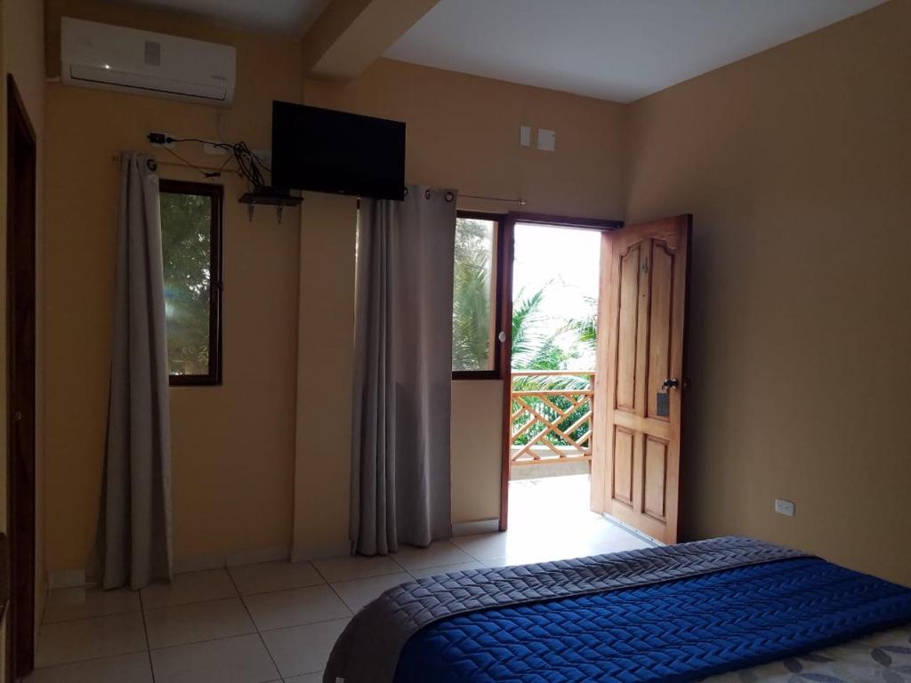 Postel nebo postele na pokoji v ubytování Hotel Soberao