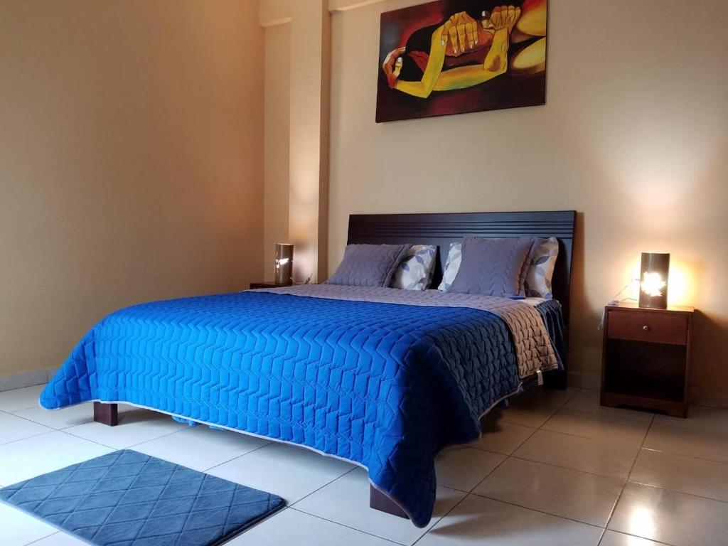 Postel nebo postele na pokoji v ubytování Hotel Soberao
