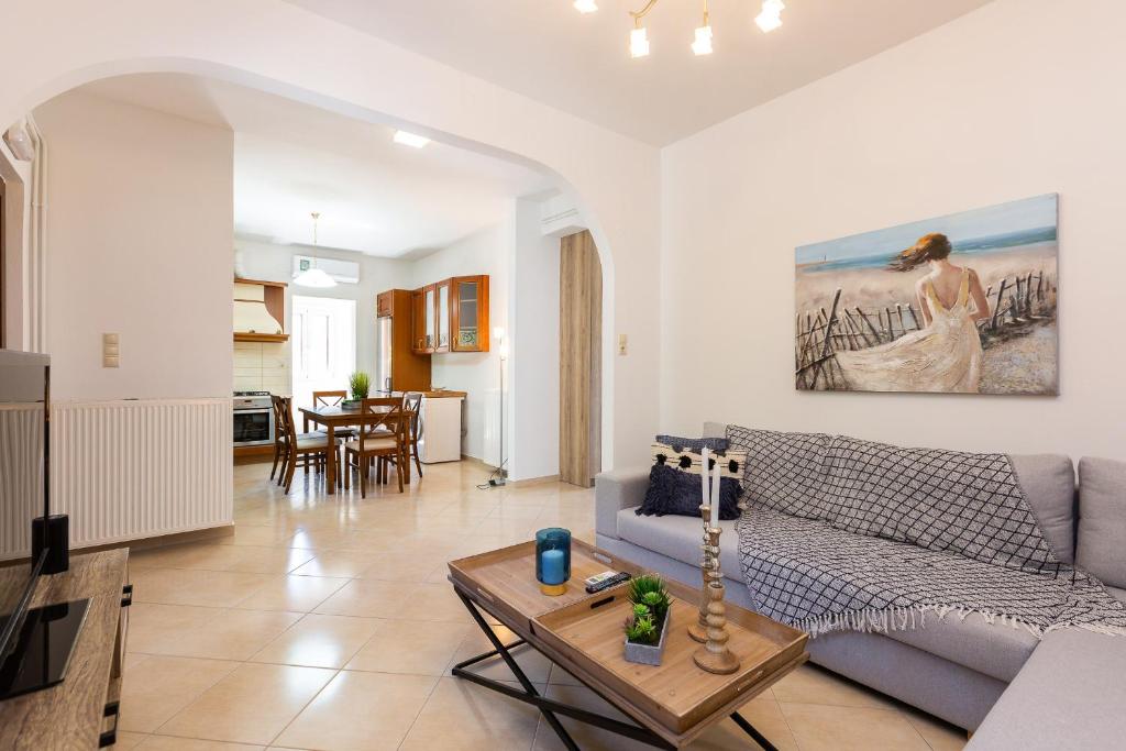 Posezení v ubytování Stefanakos House
