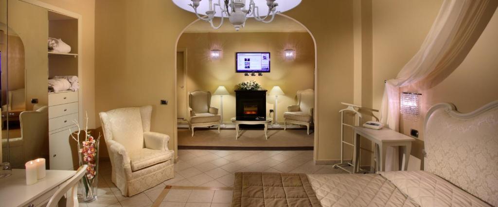 Posezení v ubytování Hotel Manzoni Wellness&Spa