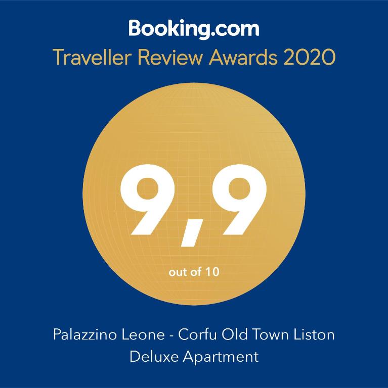 Certyfikat, podpis lub inny dokument wystawiony w obiekcie Palazzino Leone - Corfu Old Town Liston Deluxe Apartment