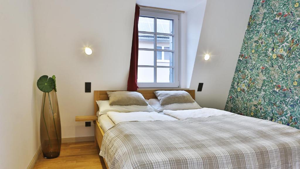 Cama o camas de una habitación en Gasthof zum Ochsen