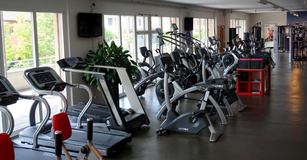 Fitness centrum a/nebo fitness zařízení v ubytování Hotel Arcade