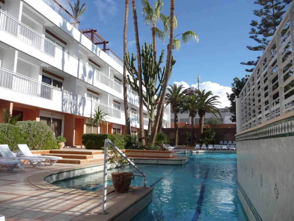 Bazén v ubytování HOTEL KAMAL CITY CENTER nebo v jeho okolí