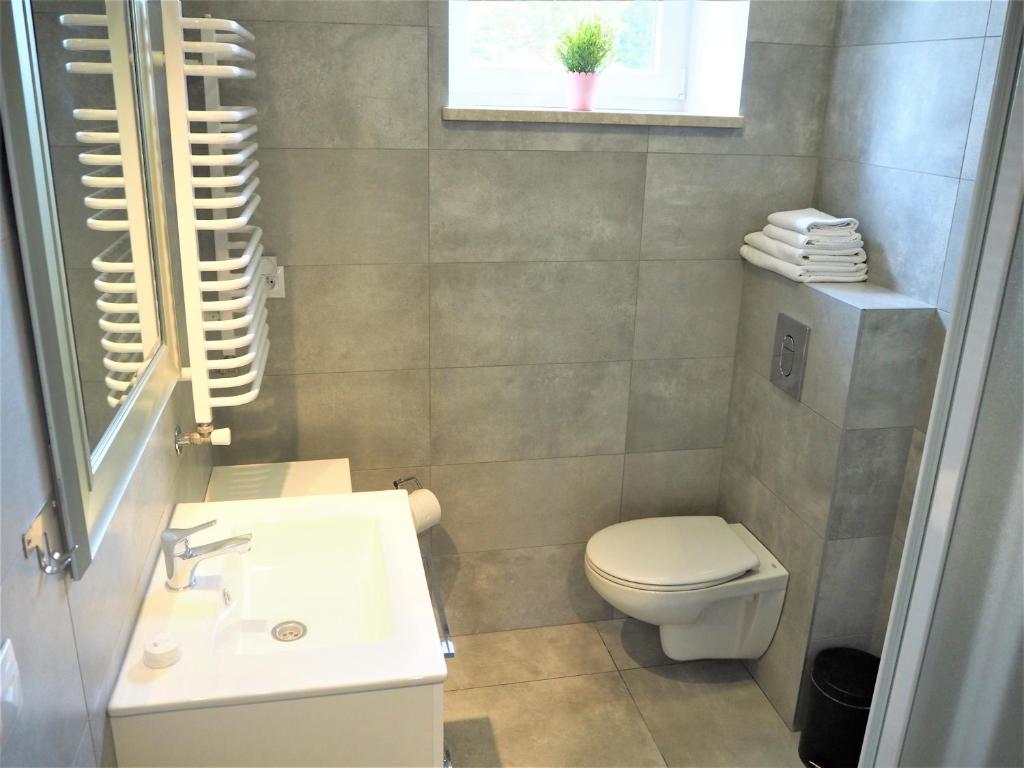 Kúpeľňa v ubytovaní Apartamenty Dobranoc - Wawer 2