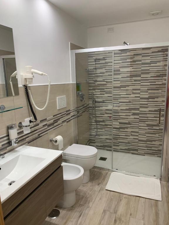 Koupelna v ubytování Hedera Capri B&B