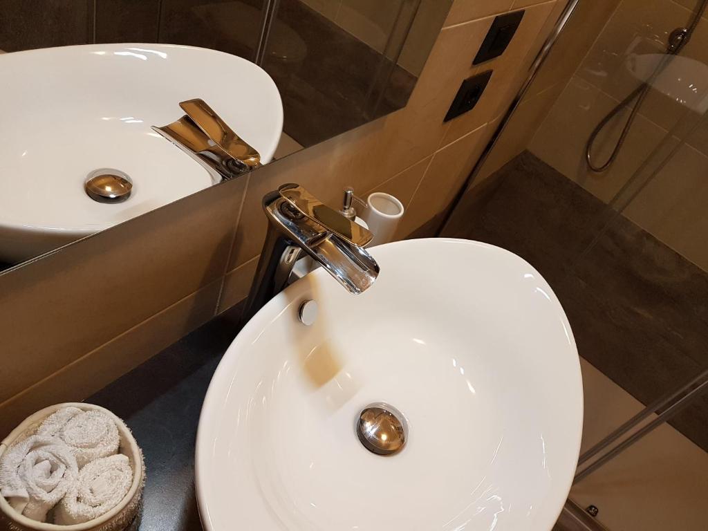Kúpeľňa v ubytovaní Appartamento"Alba" locazione turistica