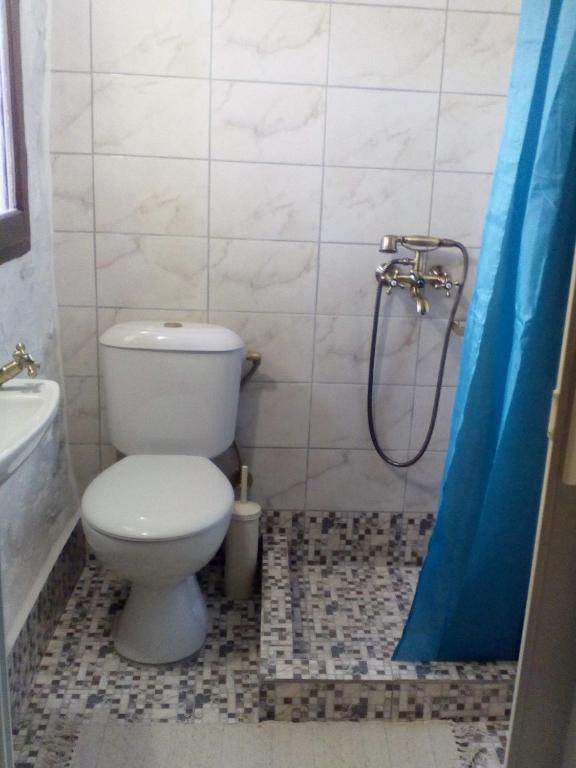 Koupelna v ubytování Arbeli house