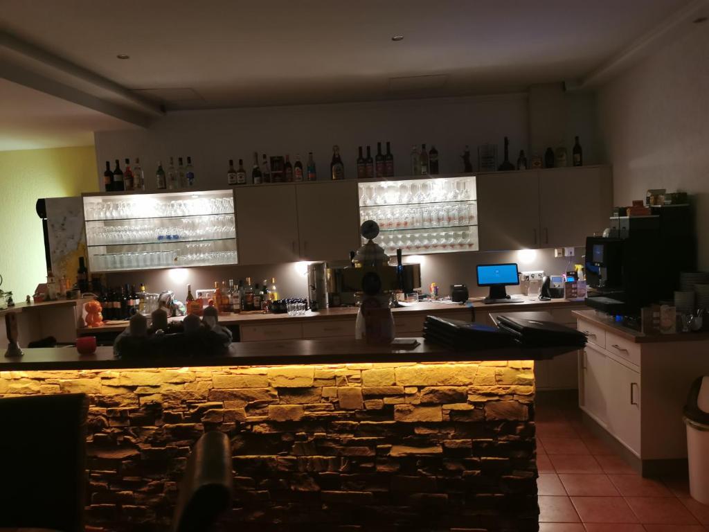 Lounge nebo bar v ubytování Gasthaus Bodetal
