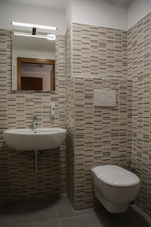 Kúpeľňa v ubytovaní Albergo Parco Gran Sasso