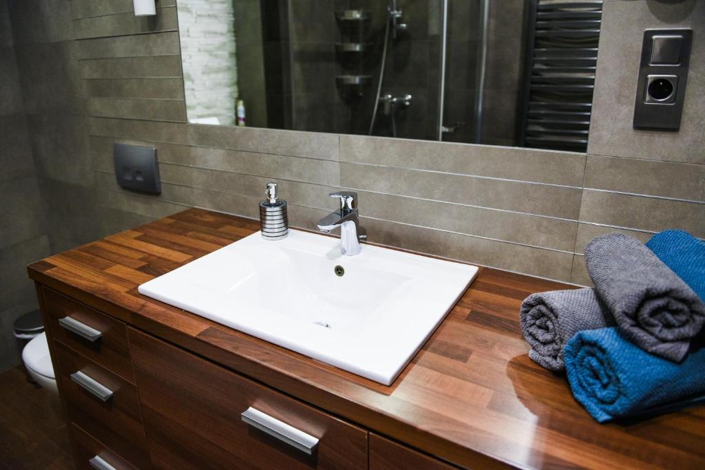 Kúpeľňa v ubytovaní Apartament Myślenice
