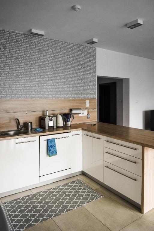 Kuchyňa alebo kuchynka v ubytovaní Apartament Myślenice