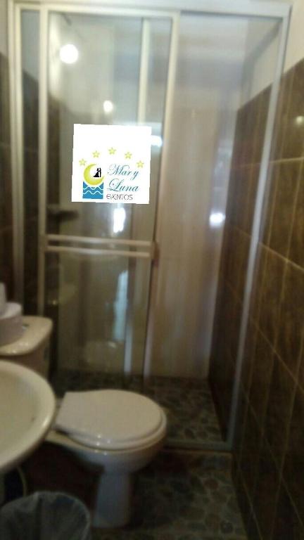 Koupelna v ubytování Hotel Mar y Luna