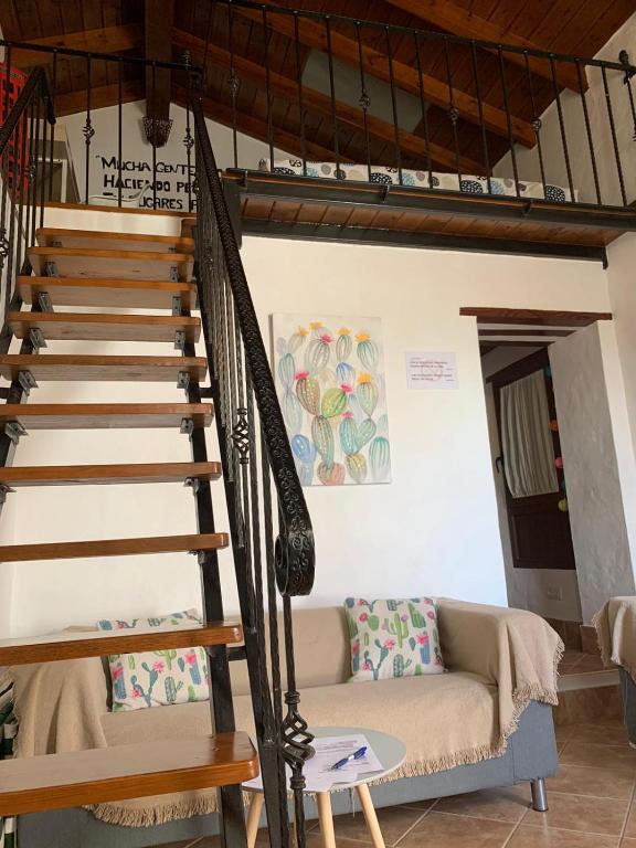 Posezení v ubytování Casa la Orilla