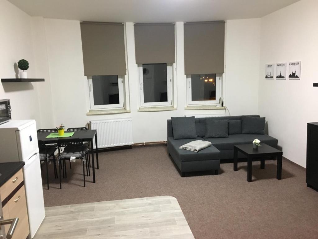 Area soggiorno di Apartmány U Muzea