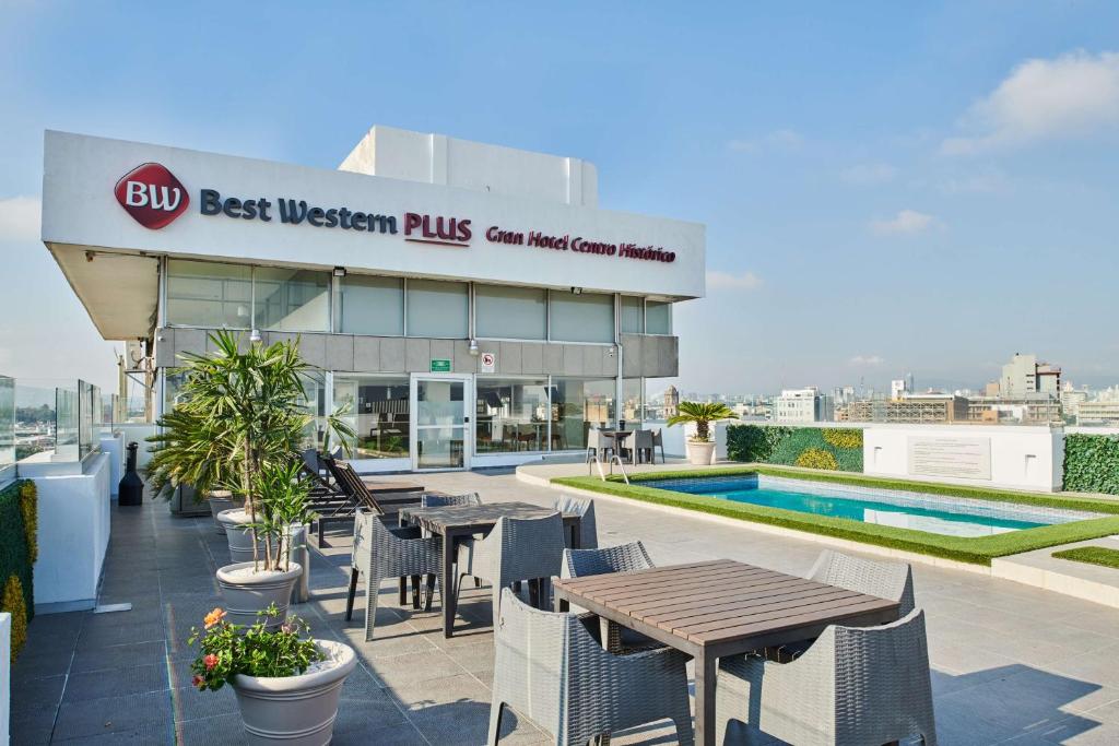 Bazén v ubytování Best Western Plus Gran Hotel Centro Historico nebo v jeho okolí
