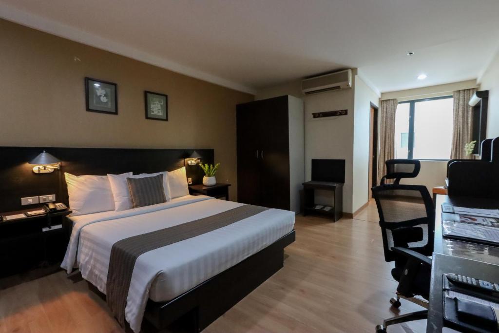 Letto o letti in una camera di Technopark Hotel