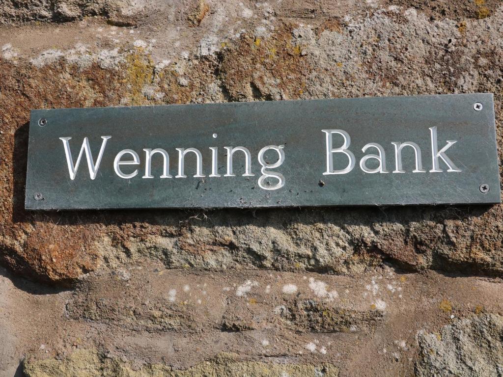 Certifikát, hodnocení, plakát nebo jiný dokument vystavený v ubytování Wenning Bank