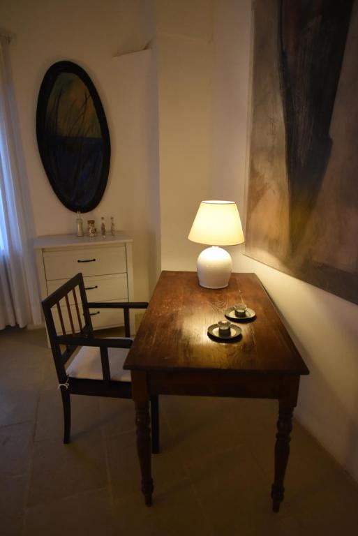 A seating area at Masseria Frassaniti