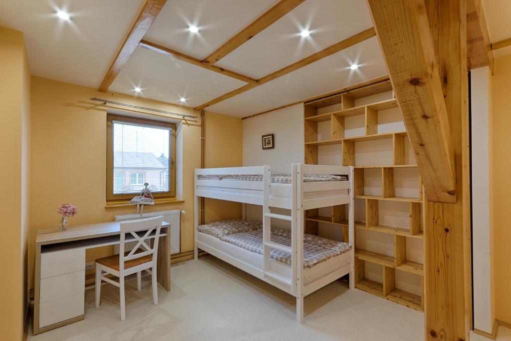 Postel nebo postele na pokoji v ubytování Romance Ubytování