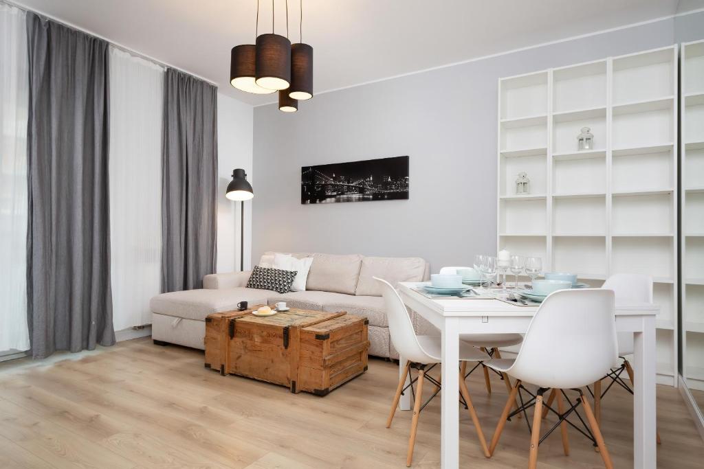 Posedenie v ubytovaní Apartment Warsaw Żoliborz by Noclegi Renters