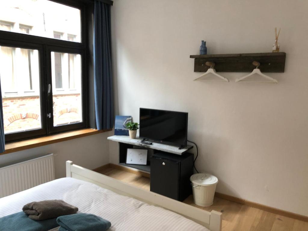 TV a/nebo společenská místnost v ubytování B&B Calis