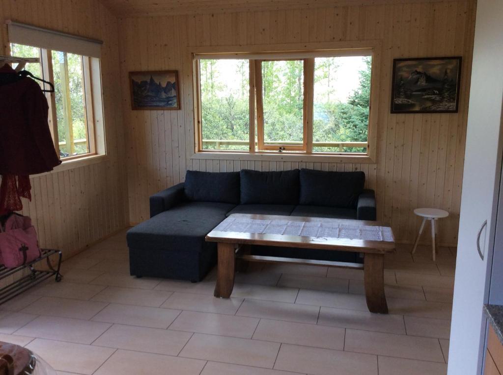 Posezení v ubytování Middalskot Cottages