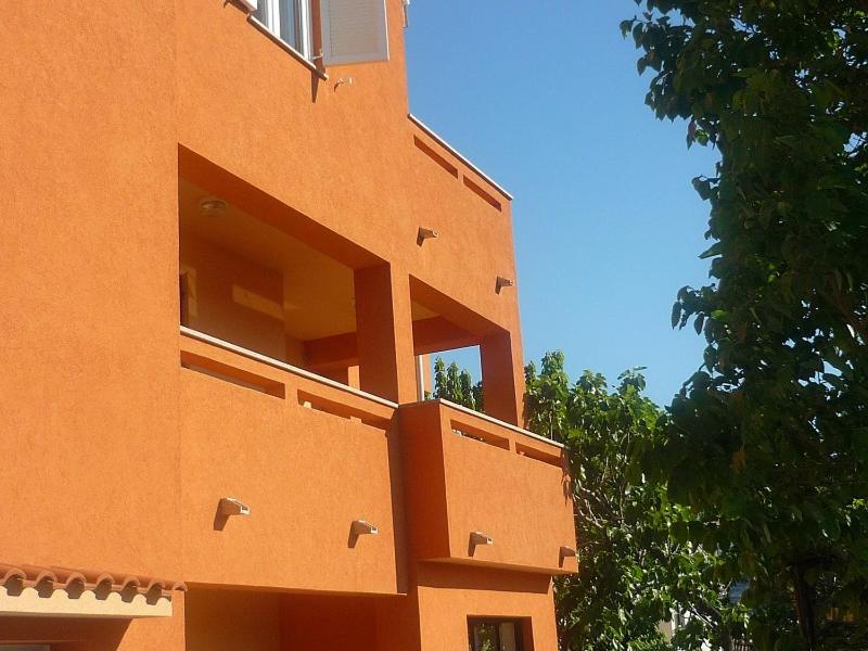 Balkón alebo terasa v ubytovaní Apartments Mirjana Baška