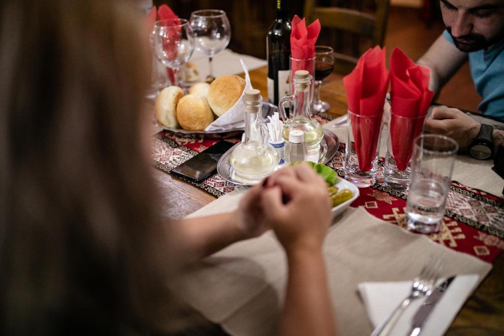 Nápoje v ubytování Pensiune Restaurant ROUTE60