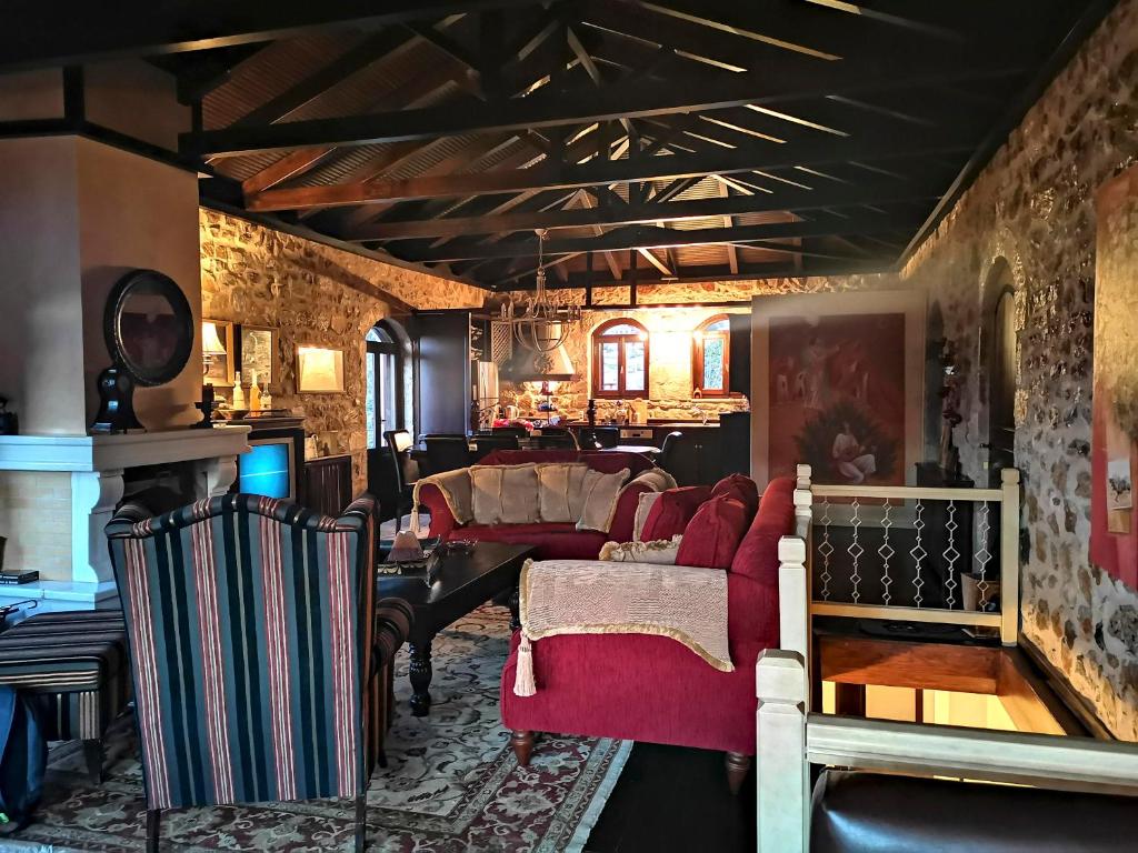 Posezení v ubytování Levantes Mansion