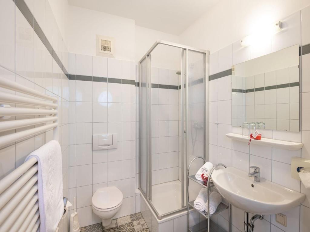Koupelna v ubytování Hotel Stegerbräu
