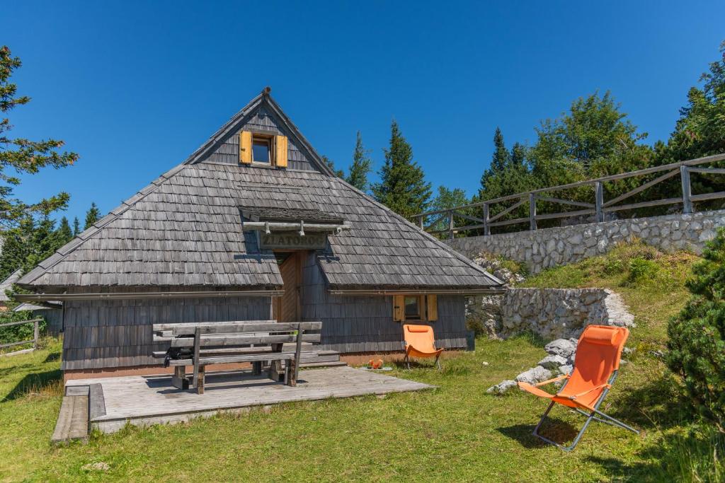 Zahrada ubytování Koča Zlatorog - Velika planina