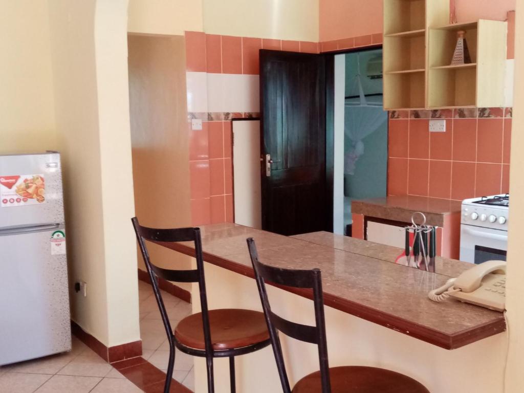 Kuchyň nebo kuchyňský kout v ubytování Makwetu Villas