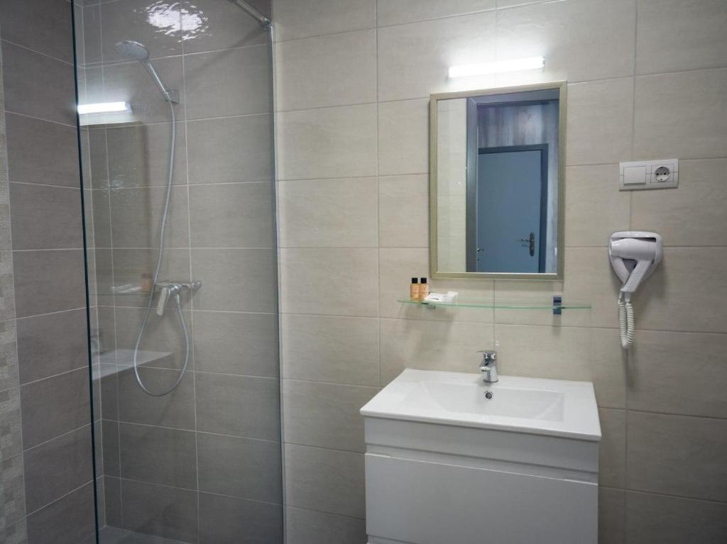 Koupelna v ubytování Art Hotel Palma