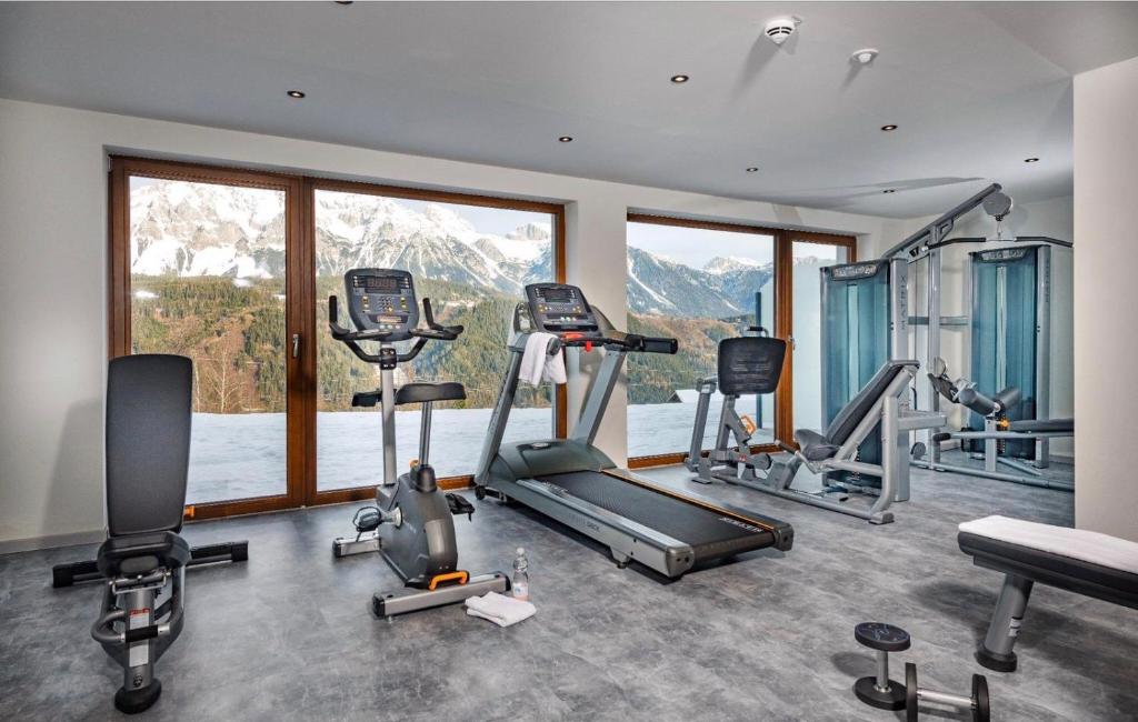 Fitness centrum a/nebo fitness zařízení v ubytování Der Burgfellnerhof - Adults Only