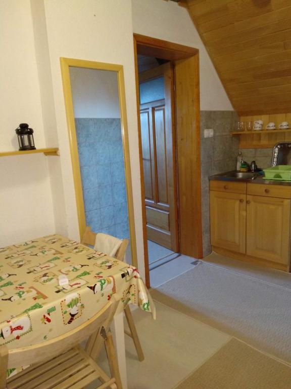 Kuchyň nebo kuchyňský kout v ubytování Apartmani Smreka Vlašić