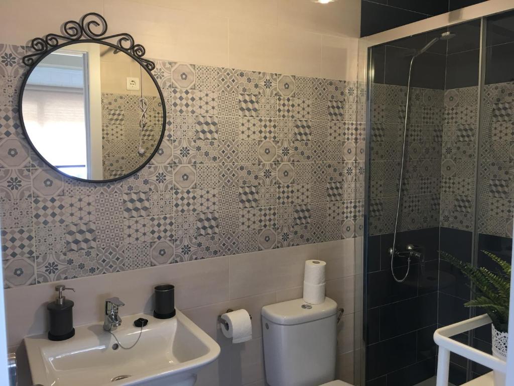 Koupelna v ubytování La Posada de Mijas