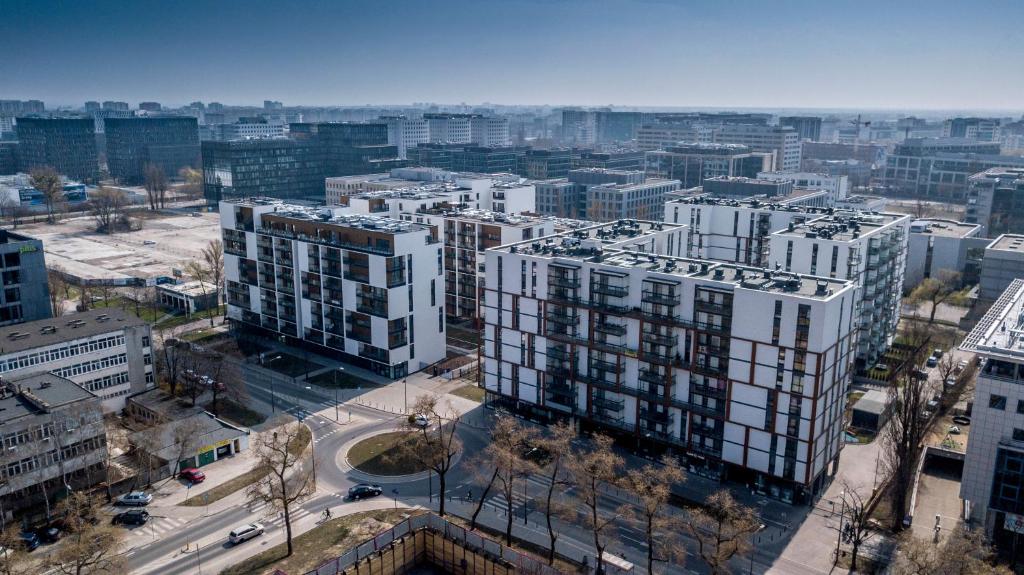 Výhľad na mesto Varšava alebo výhľad na mesto priamo z apartmánu