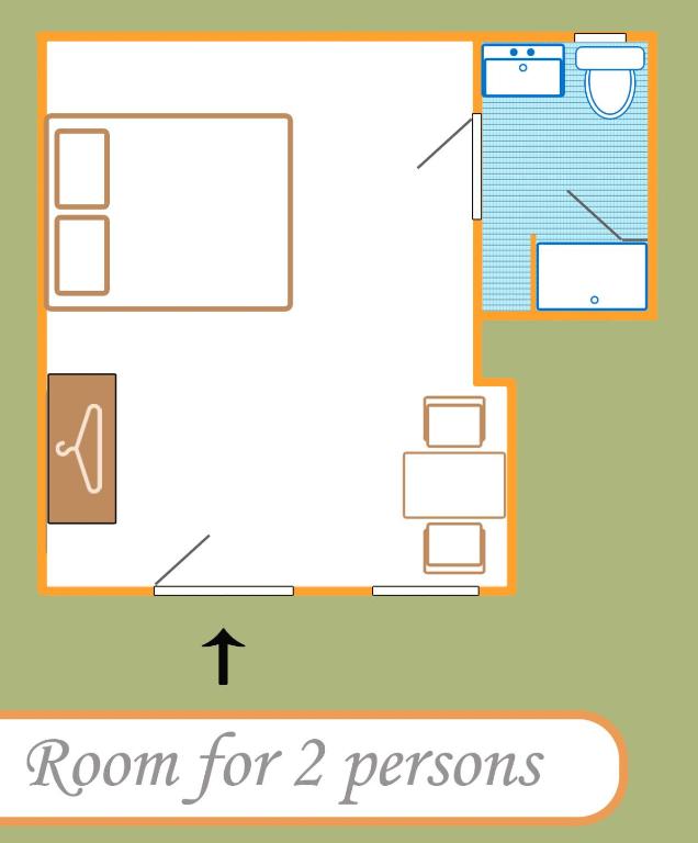 Půdorys ubytování B B Guesthouse TIHANY