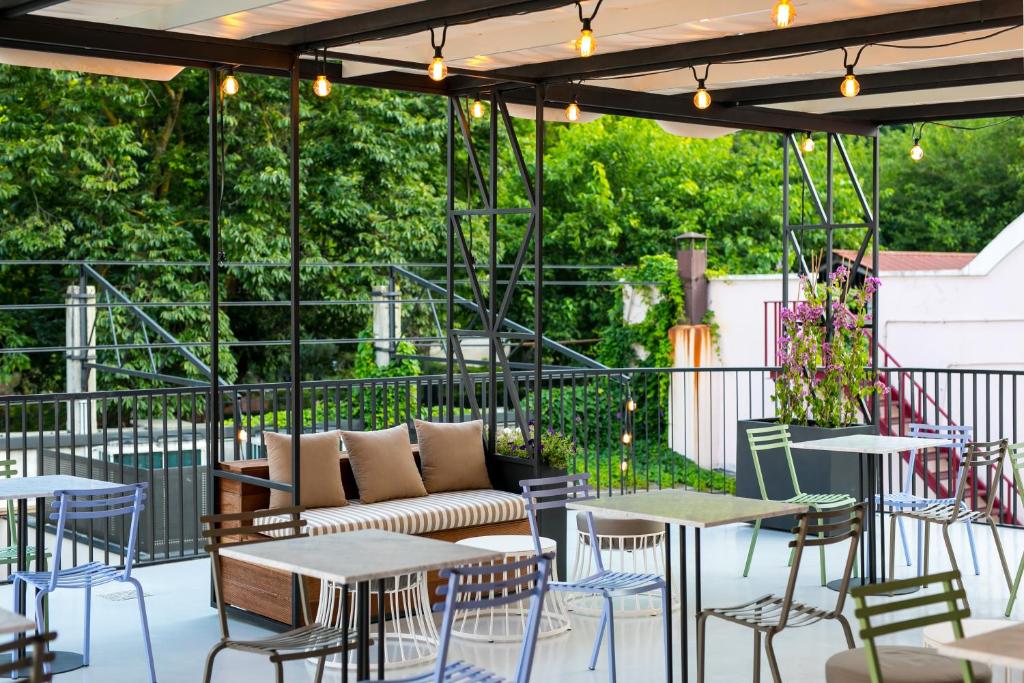 A balcony or terrace at Old Town Home Trastevere