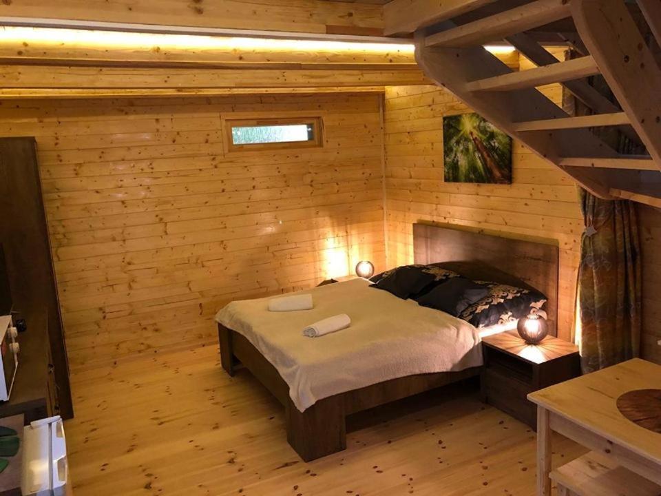 Postel nebo postele na pokoji v ubytování Bubble House - Apartmanok