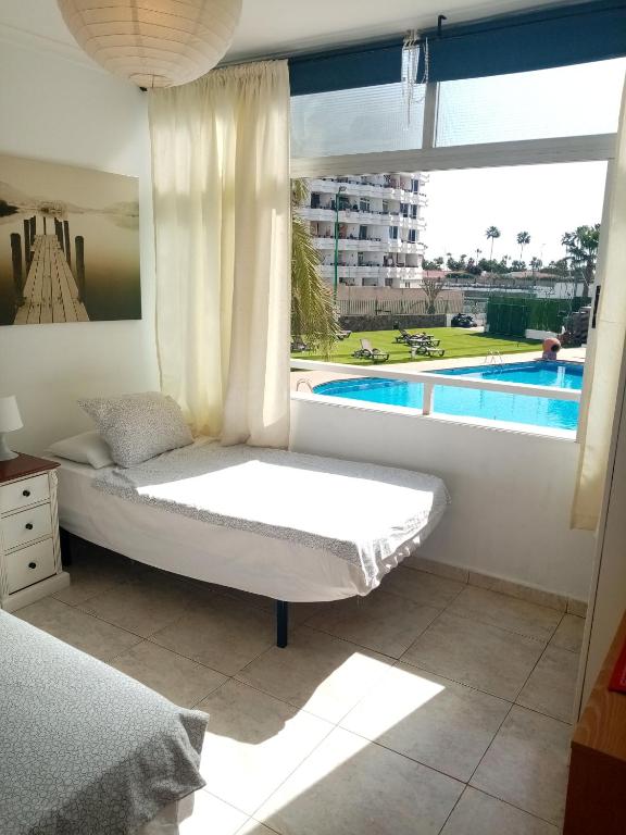 The swimming pool at or close to Apartment close to Yumbo,Free parking