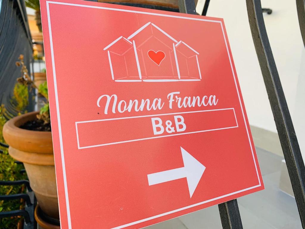 Certyfikat, podpis lub inny dokument wystawiony w obiekcie B&B Nonna Franca