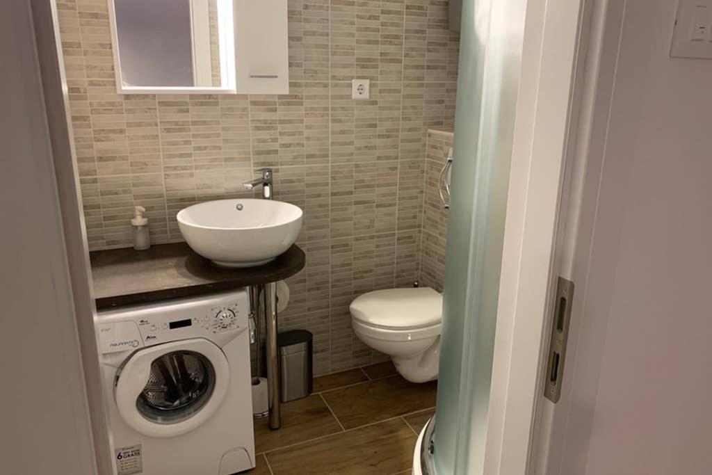 Kúpeľňa v ubytovaní Studio apartment in center of Zagreb "Vidra"